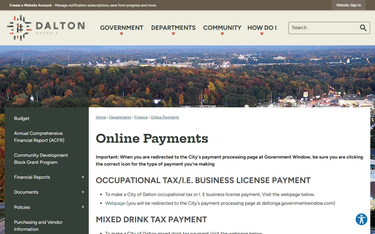 Whitfield County traffic court records Dalton online payments route