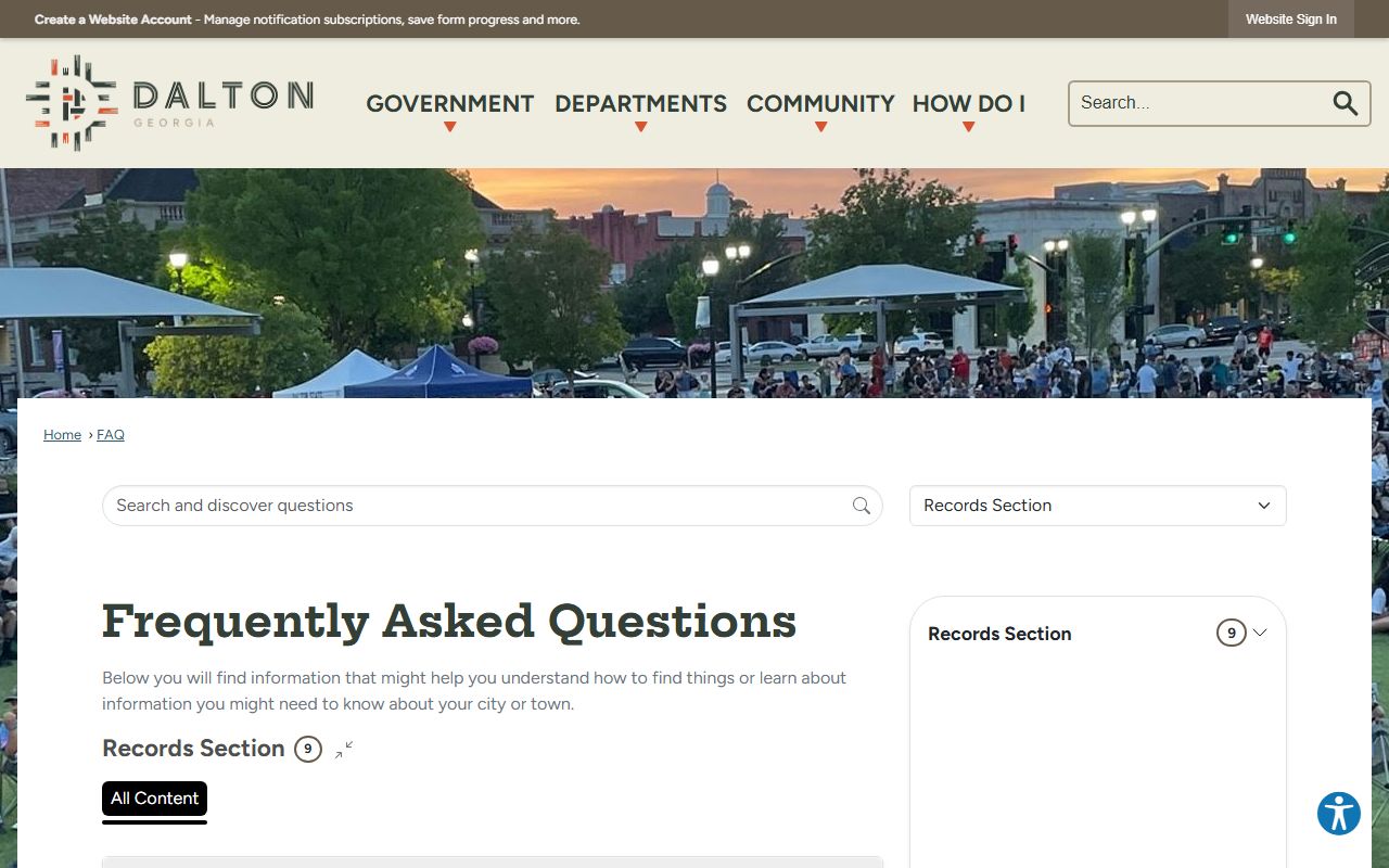 Whitfield County traffic court records Dalton municipal court FAQ